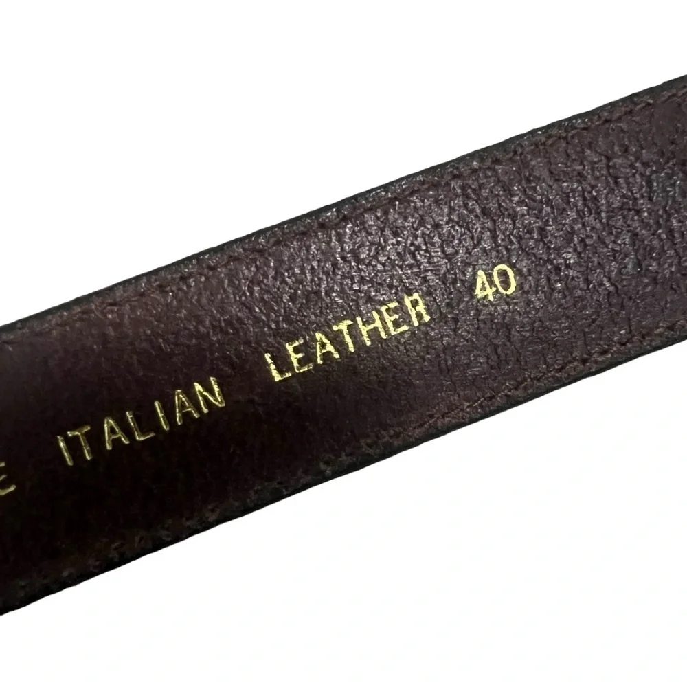 Kenneth Cole New York Brown‎ Italian Leather Belt 40